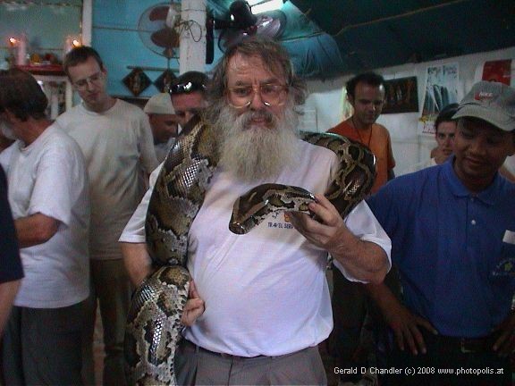 Gerry with huge snake
