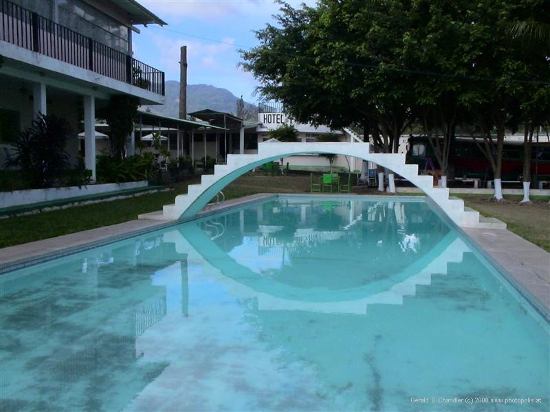Swimming pool at Posada del Cristo Negro