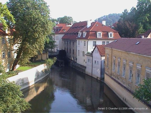 Canal paralleling Vltava River, near Charles Bridge