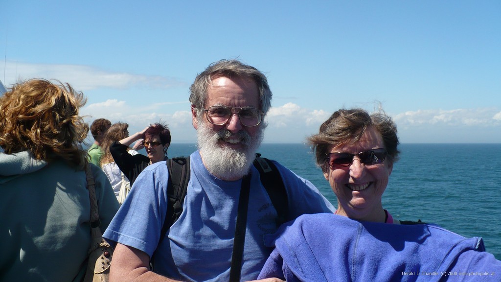 The protagonists enjoying the breeze