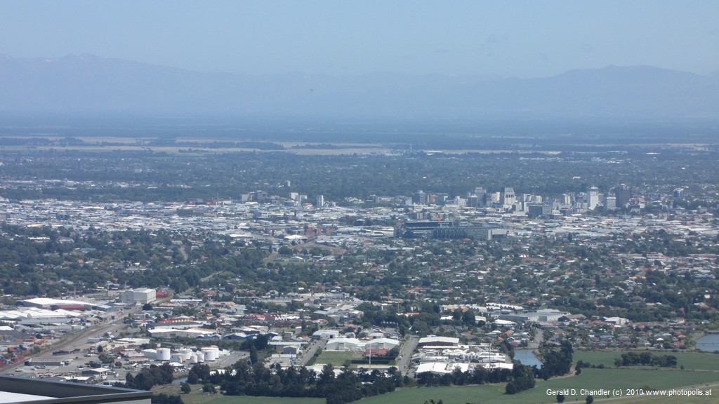 View of Christchurch from Summit Road