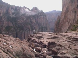 Gerry on the lip of the falls