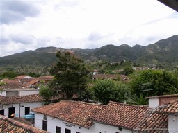 Tiled red roofs of Giron