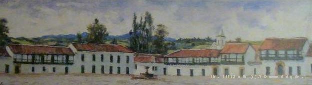 Painting of Plaza Mayor by Antonio Perez Vargas