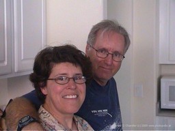 Barabara and Allen Chandler at home
