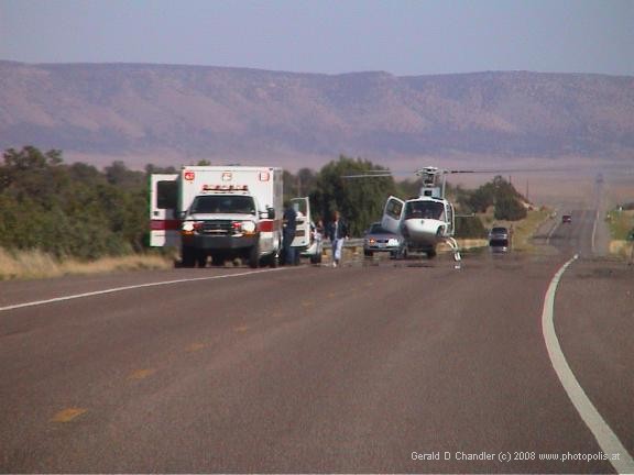 Evacuating Accident Victim