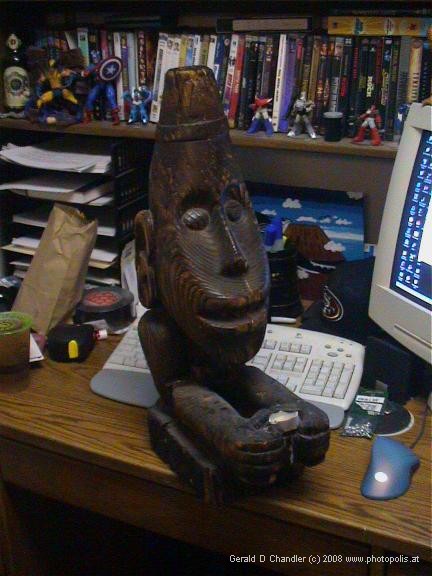 God Fingal near his lair